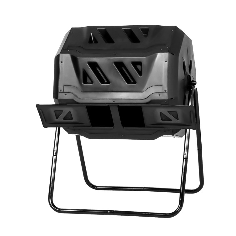 LUCKYREMORE 42 Gal. DualChamber Tumbler Composter & Reviews Wayfair